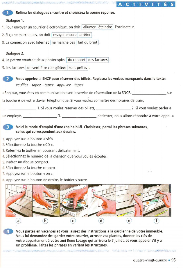 COMPROG 088 DONNER DES INSTRUCTIONS par telephone Ex